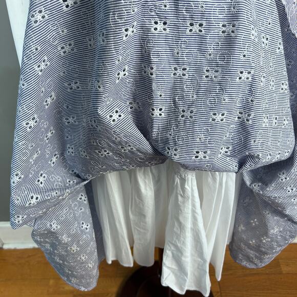 Sandro Ferrone dress IT 40 US small 4 Italy pinstripe seersucker old money‎ maxi - Picture 12 of 16